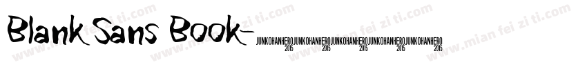 Blank Sans Book字体转换